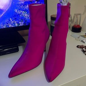 Aldo hot pink booties